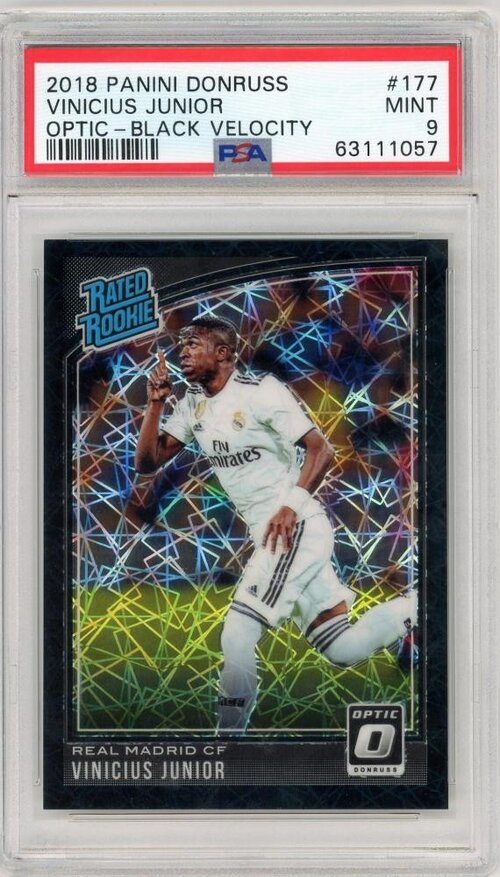 Vinicius Junior 2018 Panini Donruss Optic, PSA 9